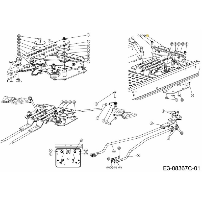 SOPORTE: PINZA: IZQUIERDA 703-08882A ORIGINAL MTD