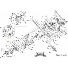 PIVOTE DE TUBO TRASERO/CONTROL 750-04358B ORIGINAL MTD | Newgardenstore.eu