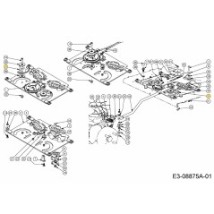 Gear steering yoke 717-04825 ORIGINAL MTD