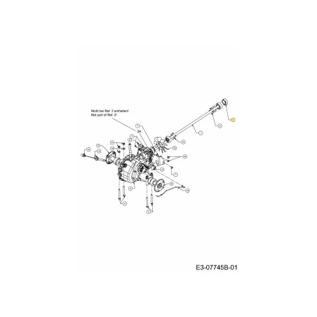 Adapterantriebswelle 718-04428A Original MTD | Newgardenstore.eu