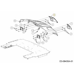 Scheinwerferblende links 731-05284A Original MTD
