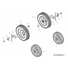 Radsatz, 9x2,125 734-2010B Original MTD