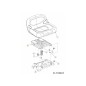 BRACKET MANUAL SEAT ADJ. 783-07213A-S ORIGINAL MTD BRACKET MANUAL SEAT ADJ. 783-07213A-S ORIGINAL MTD