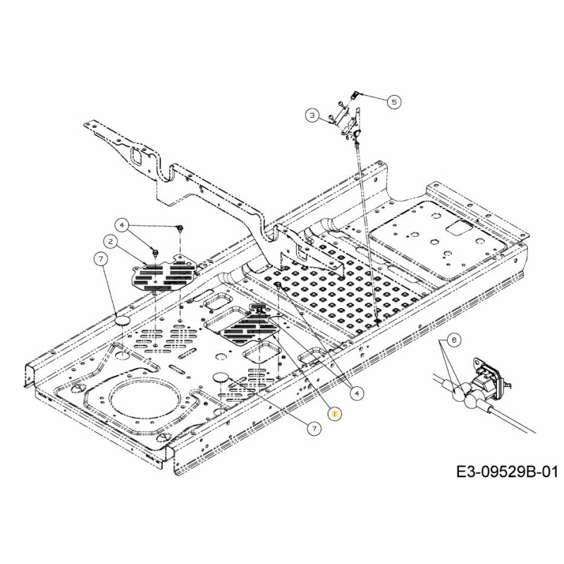 TELAIO PIASTRA RH 703-09742-CY ORIGINALE MTD