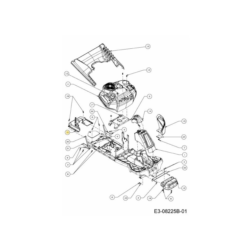 REAR COVER 731-10504 ORIGINAL MTD