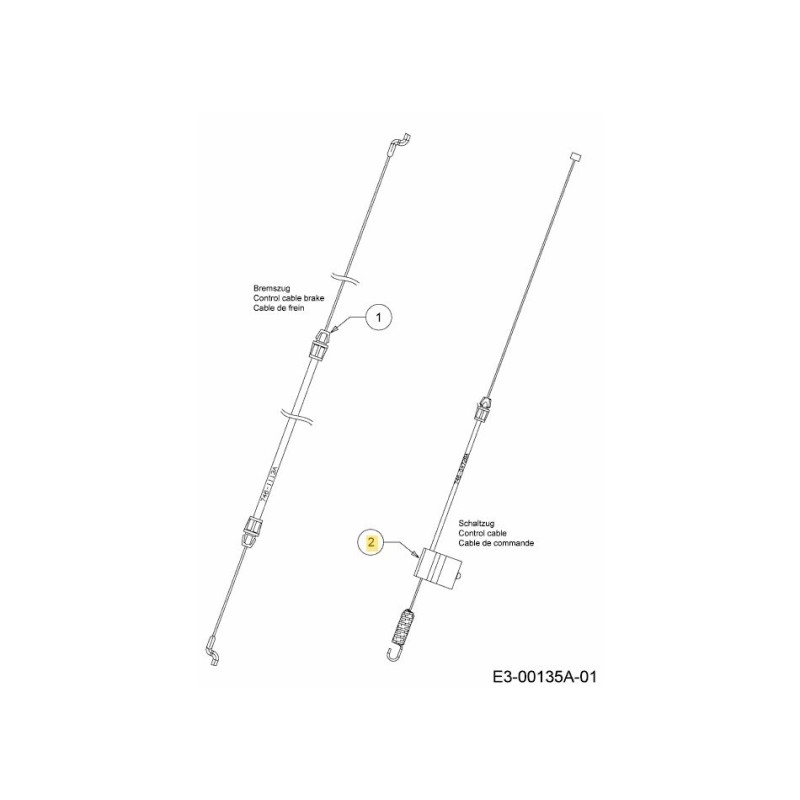 CBL SINGOLA MARCIA FWD 746-04728A ORIGINALE MTD CBL SINGOLA MARCIA FWD 746-04728A ORIGINALE MTD