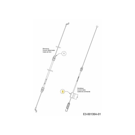 CBL:SINGLE SPD:FWD 746-04728A ORIGINAL MTD | Newgardenstore.eu