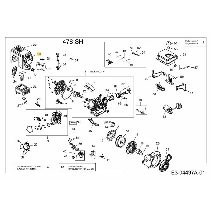 BEDIENFELD 751-11594 ORIGINAL MTD BEDIENFELD 751-11594 ORIGINAL MTD
