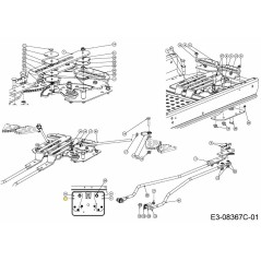 SUPPORT PLATE RH W/FITTING 603-05298 ORIGINAL MTD | Newgardenstore.eu