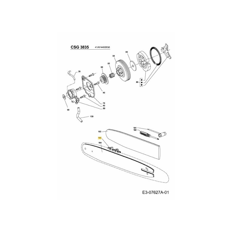 -420 CATENA PASSO 1/2 SG-2077869 ORIGINALE MTD