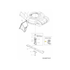 ADAPTER ASM:HON 25mm X 62mm:SS 687-05087 ORIGINAL MTD