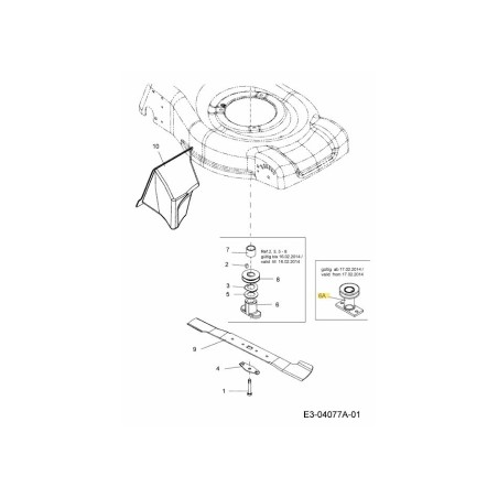 ADAPTADOR CONJUNTO: HON 25 mm X 62 mm: SS 687-05087 ORIGINAL MTD | Newgardenstore.eu