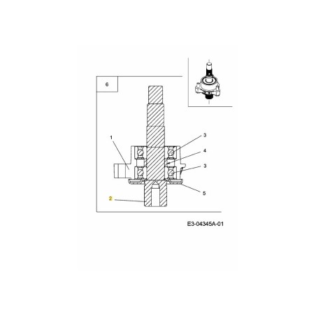 ARBRE DE LAME 738-04219 ORIGINAL MTD | Newgardenstore.eu