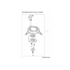 Anlasserbaugruppe 751-12683 Original MTD | Newgardenstore.eu
