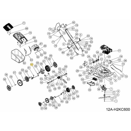 ASSALE POSTERIORE 092.70.135 ORIGINALE MTD | Newgardenstore.eu