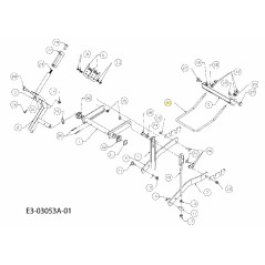 ASTA REGOLAZIONE SOLLEVAMENTO ANTERIORE 747-3172C ORIGINALE MTD | Newgardenstore.eu