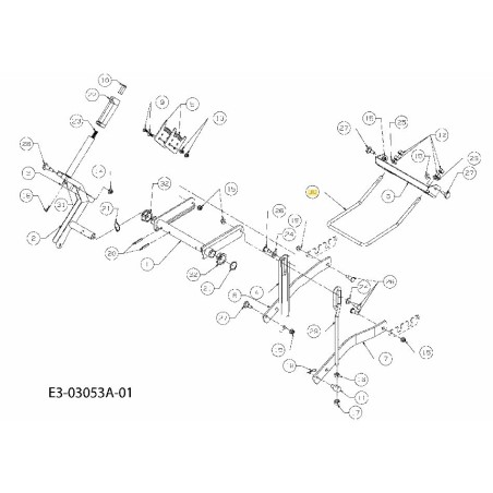 VARILLA: AJUSTE DE ELEVACIÓN DELANTERA 747-3172C ORIGINAL MTD | Newgardenstore.eu