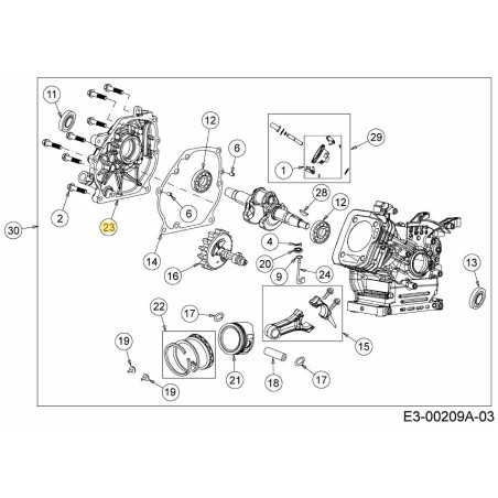 TAPA DEL CÁRTER 751-12125 ORIGINAL MTD | Newgardenstore.eu