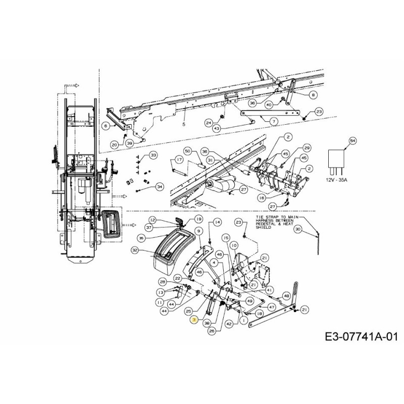 ARM HEIGHT SETTING 603-04837A ORIGINAL MTD