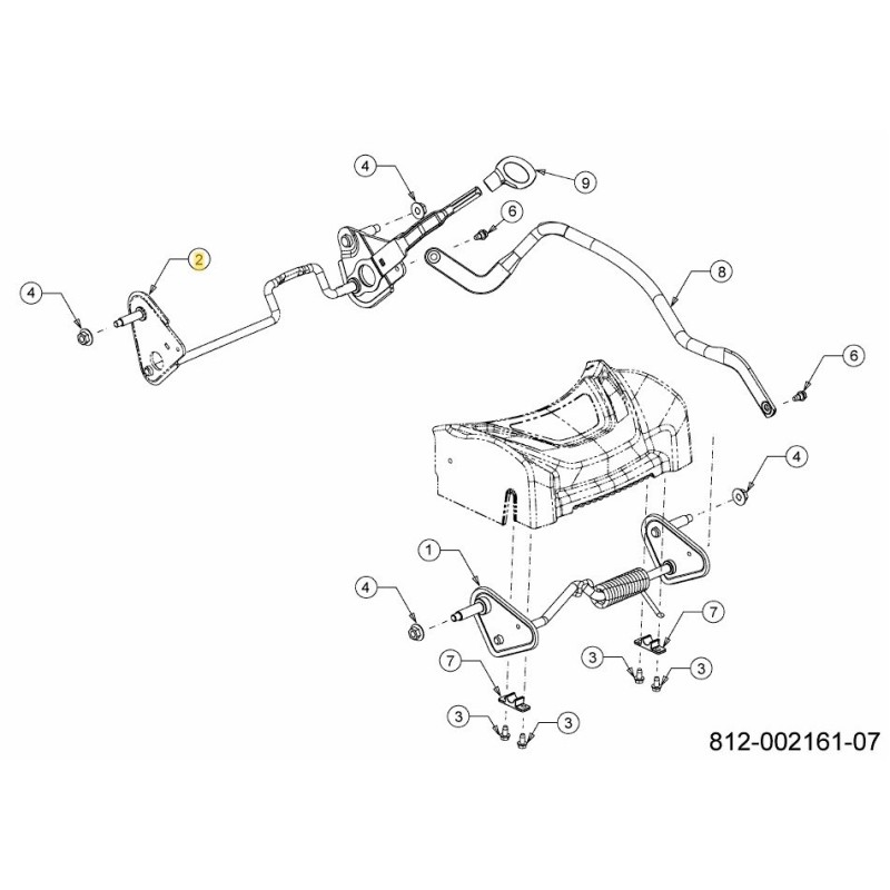 Hinterachsbaugruppe VST Mitte 8x 611-05039A Original MTD Hinterachsbaugruppe VST Mitte 8x 611-05039A Original MTD