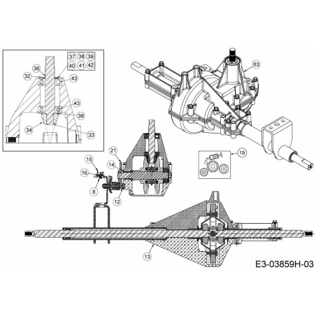 Wellenbaugruppe: Joch: EURO 611-05186 Original montiert | Newgardenstore.eu