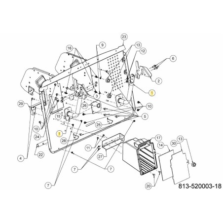 BORSA CON TELAIO BRACE 649-05113A-S ORIGINALE MTD | Newgardenstore.eu