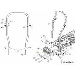 SUPPORT D'ATTELAGE 703-10333-CY ORIGINAL MTD