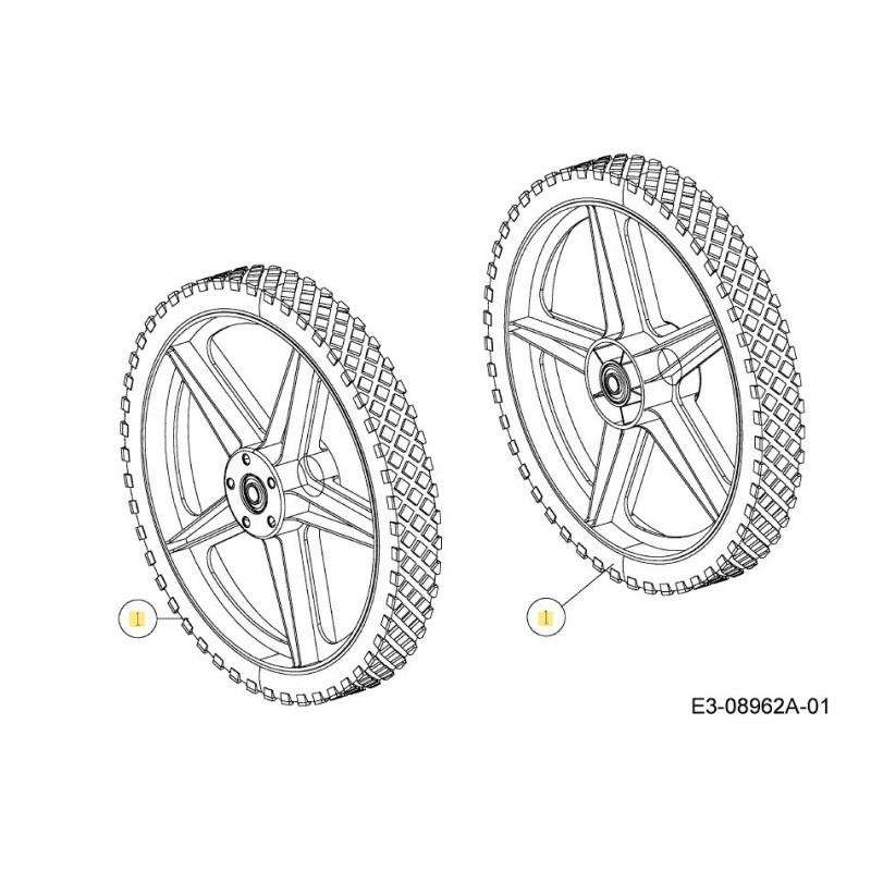 WHEEL ASM 14X1.8 734-04030 ORIGINAL MTD WHEEL ASM 14X1.8 734-04030 ORIGINAL MTD