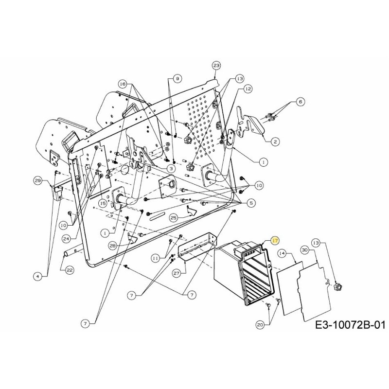 SCATOLA BATTERIA RD 731-13262 ORIGINALE MTD
