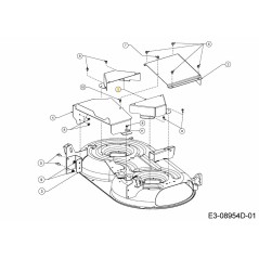 ABDECKUNG RH/LH MOTORGEHÄUSE 703-20624637 ORIGINAL MTD | Newgardenstore.eu