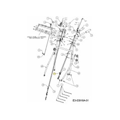 TRASMISSIONE DEL FRENO A CAVO 746-04450 ORIGINALE MTD | Newgardenstore.eu