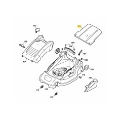 Aleta trasera 4904302 ORIGINAL MTD | Newgardenstore.eu