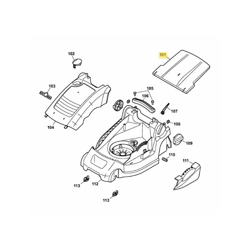 Rear flap 4904302 ORIGINAL MTD Rear flap 4904302 ORIGINAL MTD