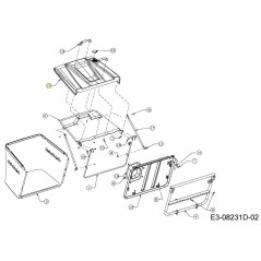 TECHO RÍGIDO GRASSBAG 731-09430A ORIGINAL MTD | Newgardenstore.eu