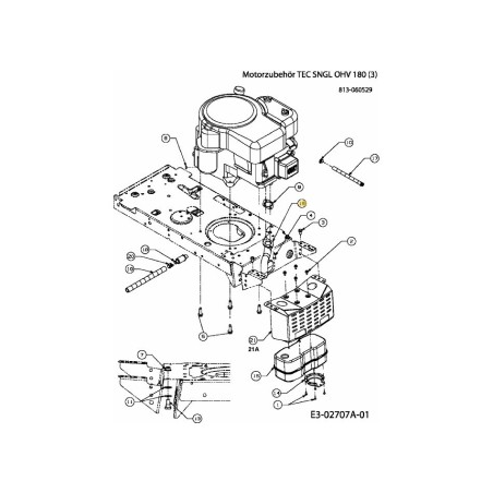 TUBO DE ESCAPE SIMPLE TEC 16 HP 751-0620A ORIGINAL MTD | Newgardenstore.eu