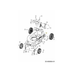 ASSALE ASM POSTERIORE 53 cm 611-05157 ORIGINALE MTD | Newgardenstore.eu