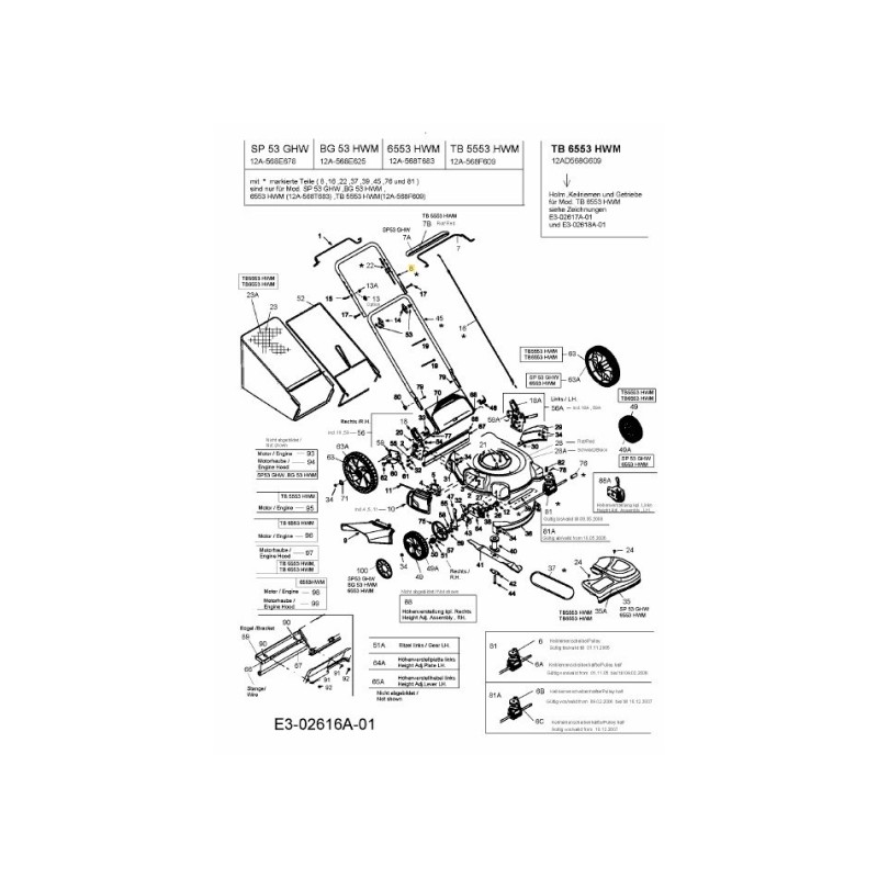 Maniglia superiore 749-1092A ORIGINALE MTD