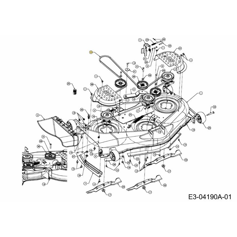 Riemenspindel A Sek. X 134 754-04044A Original Montiert