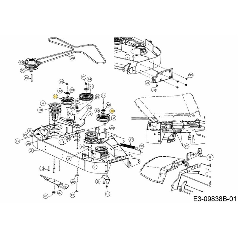 POLEA TENSORA 5.0" 756-05053A ORIGINAL MTD