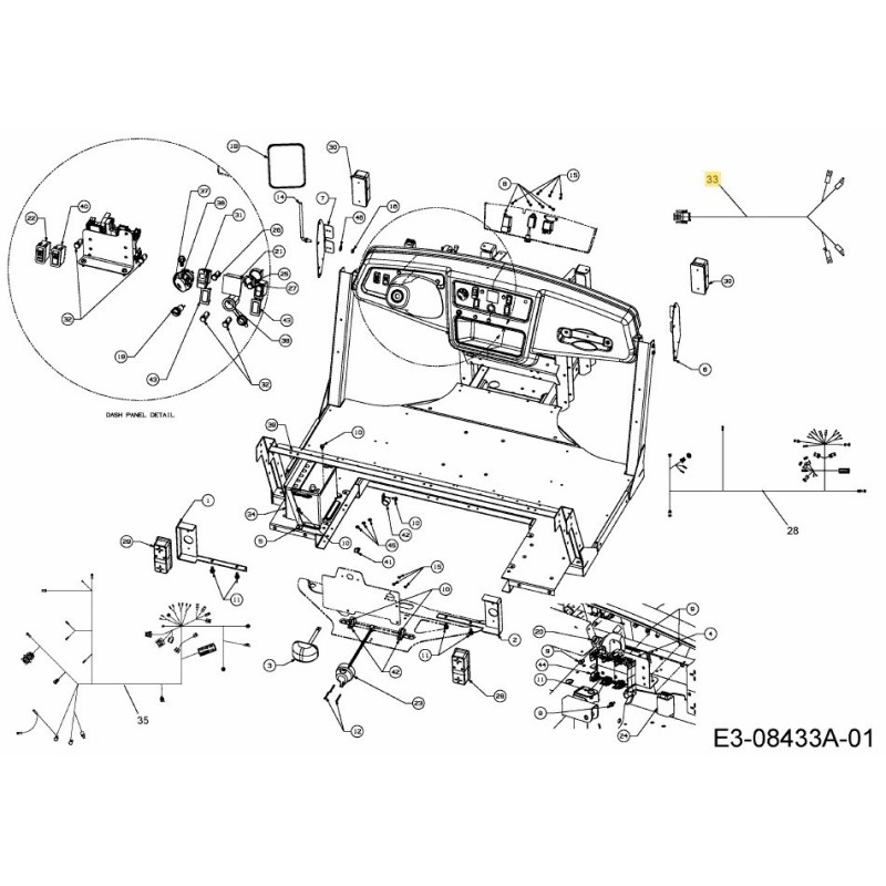 BASISSTATION-PLATZ AN 725-04625 ORIGINAL MTD
