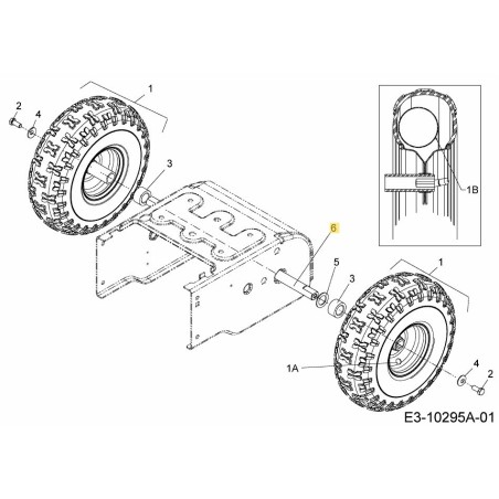 AXLE .75 OD X 17.70 LG 738-04321 ORIGINAL MTD | Newgardenstore.eu