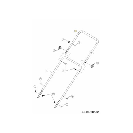 UPPER HANDLE 749-04172637 ORIGINAL MTD | Newgardenstore.eu