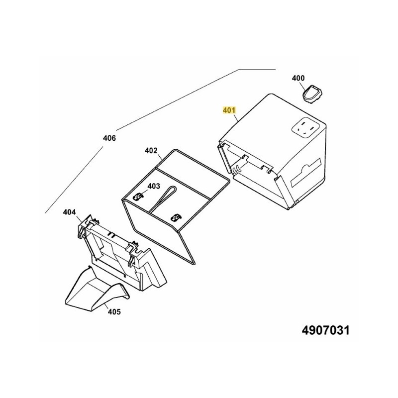 Grasfangtuch 4907335 ORIGINAL MTD