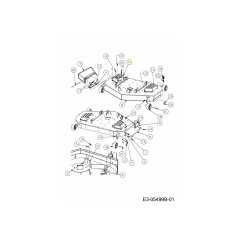 COVER BELT RH 703-07685A ORIGINAL MTD