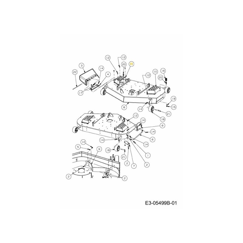 COPERCHIO CINGHIA DX 703-07685A ORIGINALE MTD