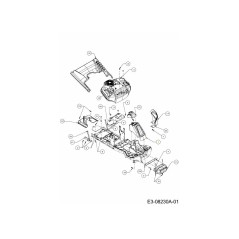 COUVERCLE CHAÎNE/BARRE 631-05041 ORIGINAL MTD