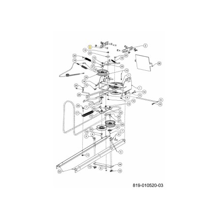 BRKT ASM:HNGR:RIGHT:RD 684-05238 ORIGINAL MTD | Newgardenstore.eu