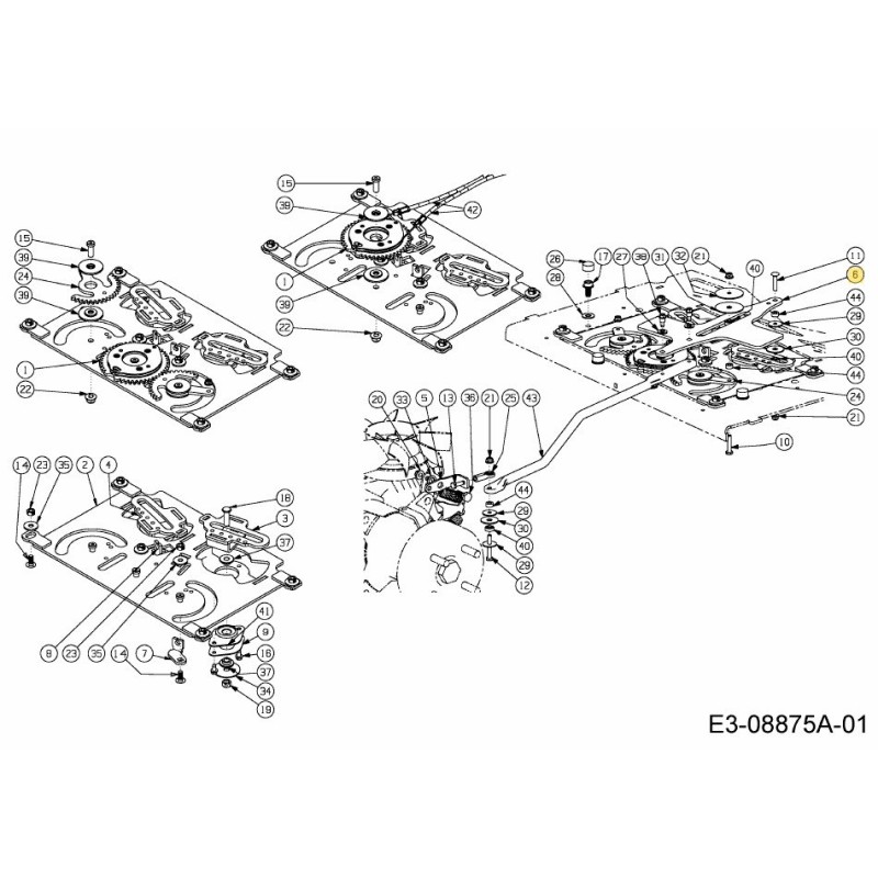 ACTUADOR DE BRAZO 703-07803A ORIGINAL MTD