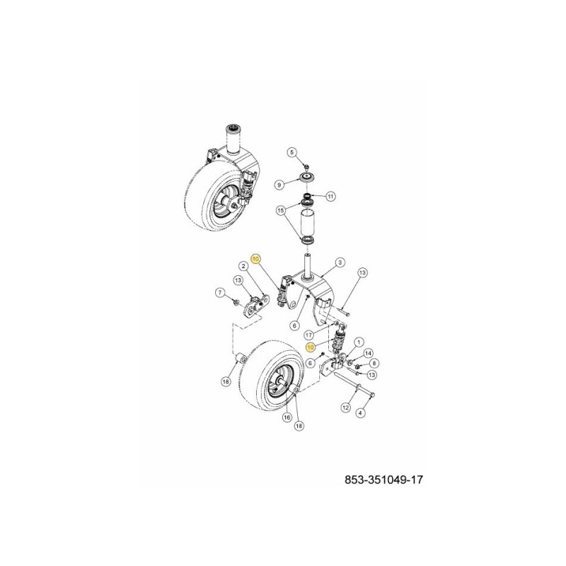 SHOCK ABSORBER 732-06646 ORIGINAL MTD