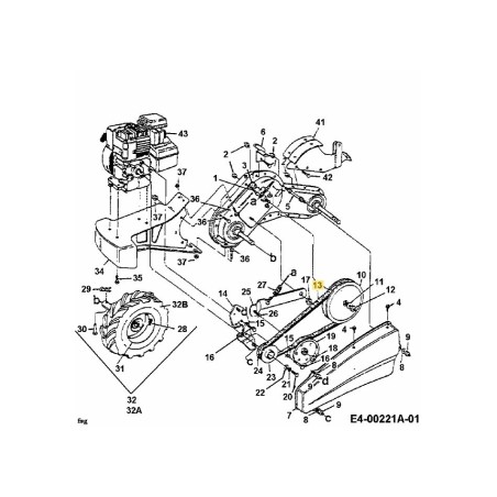 V-Belt 754-0438 ORIGINAL MTD | Newgardenstore.eu